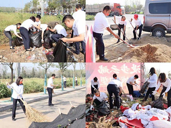 霍邱項(xiàng)目開展“衛(wèi)生大掃除，黨員我先行”主題活動(dòng)